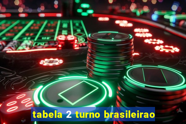 tabela 2 turno brasileirao